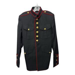 USMC Dress Blues Uniform Jacket Coat Men's Size 39S Marine Corps